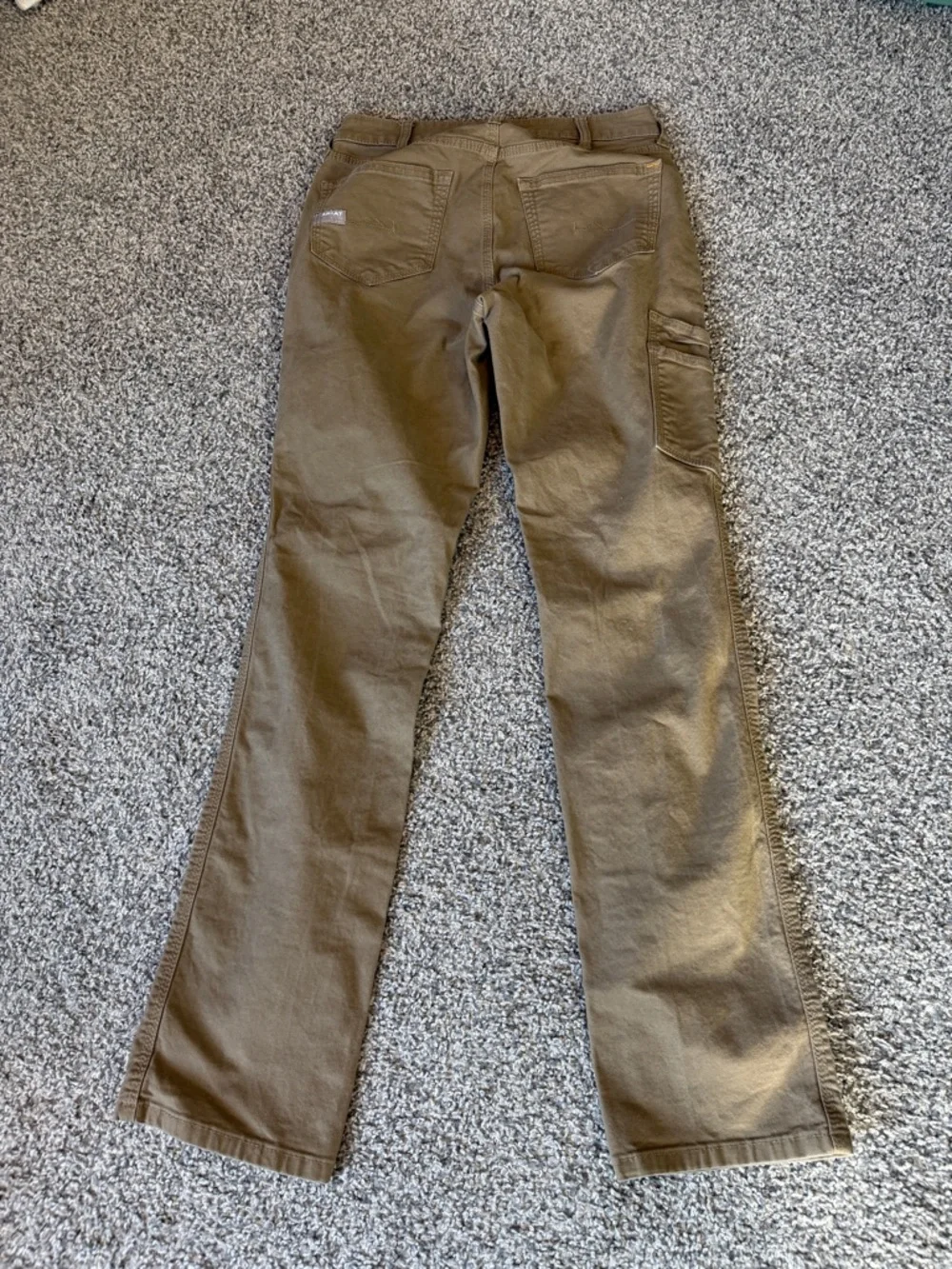 Ariat Brown Cargo Work Pants with Utility Pocket - Picture 5 of 16